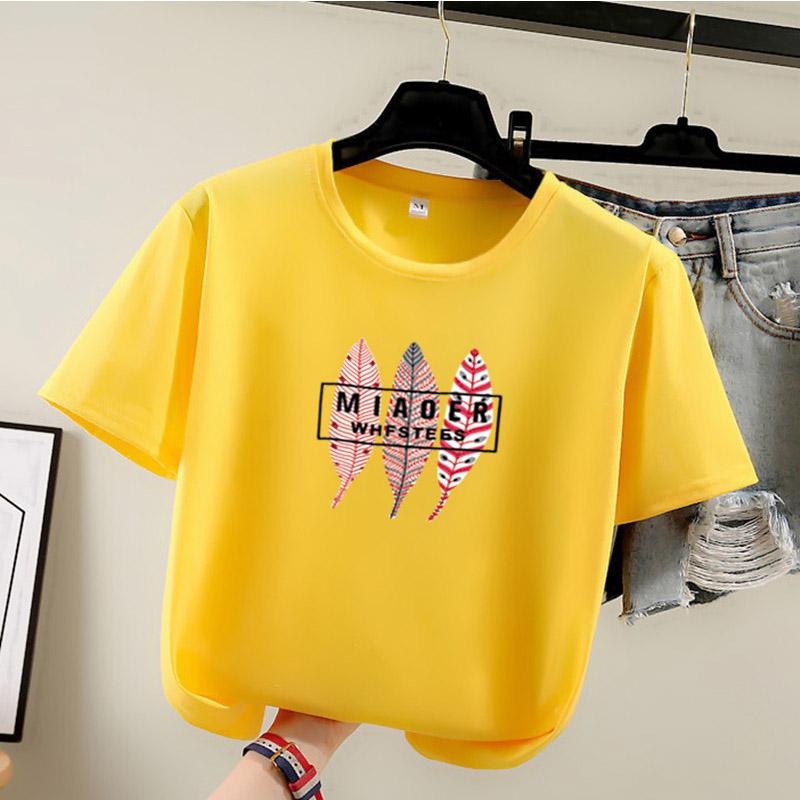 Summer Casual Loose Student T Shirt Women's Harajuku Letter Print Short Sleeve T-shirts Women Y2k Tops