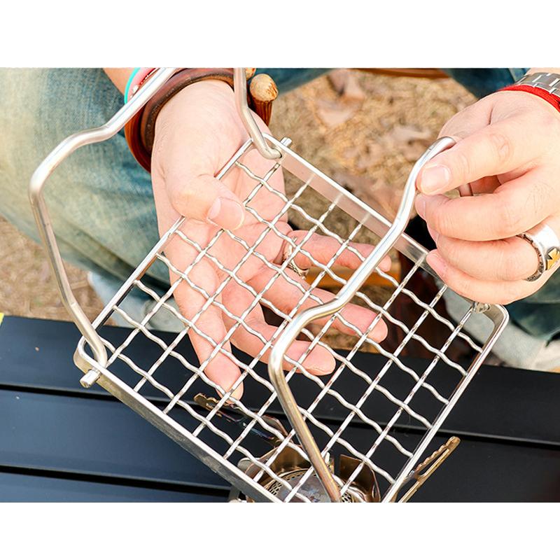 Мини-складной гриль, сетчатая походная плита, печь для барбекю, подставка для гриля, инструмент для приготовления пищи на открытом воздухе, барбекю, пикника