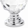 10pcs 30mm Diameter Cabinet Knobs Silver-Transparent Cabinet Door Handles  Cupboard