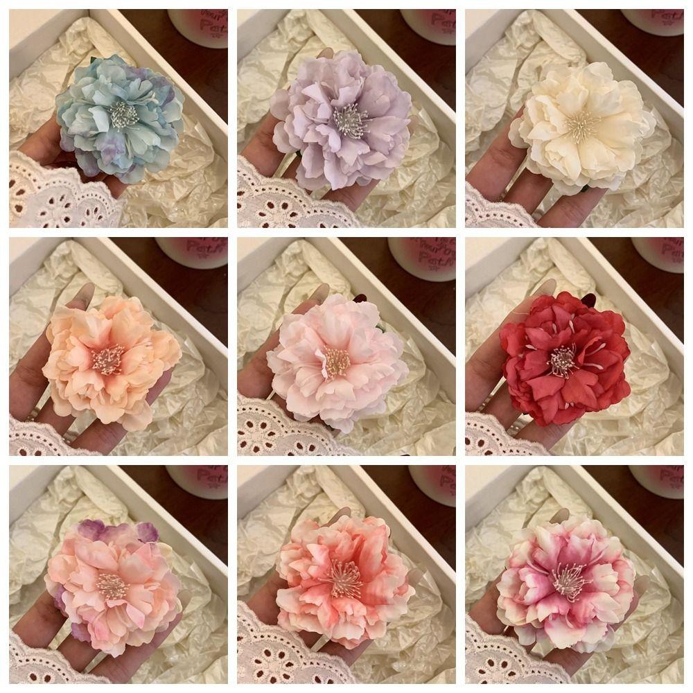 Korean Style Flower Hair Clip Bohemian Style Girl Hair Clip Simple Rose Hairpin Girl