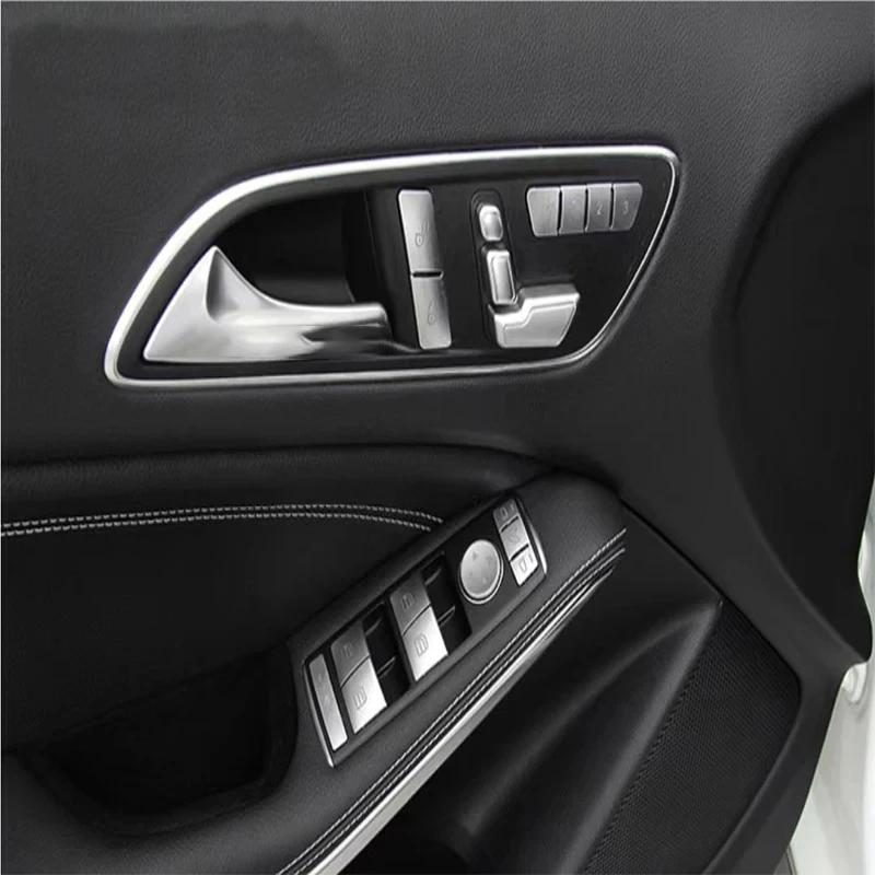 Наклейка-крышка кнопки стеклоподъемника бокового окна автомобиля для Mercedes Benz A/B/C(W204)/Э(W212)/GLA /CLA/ GLK/ GLE-класс