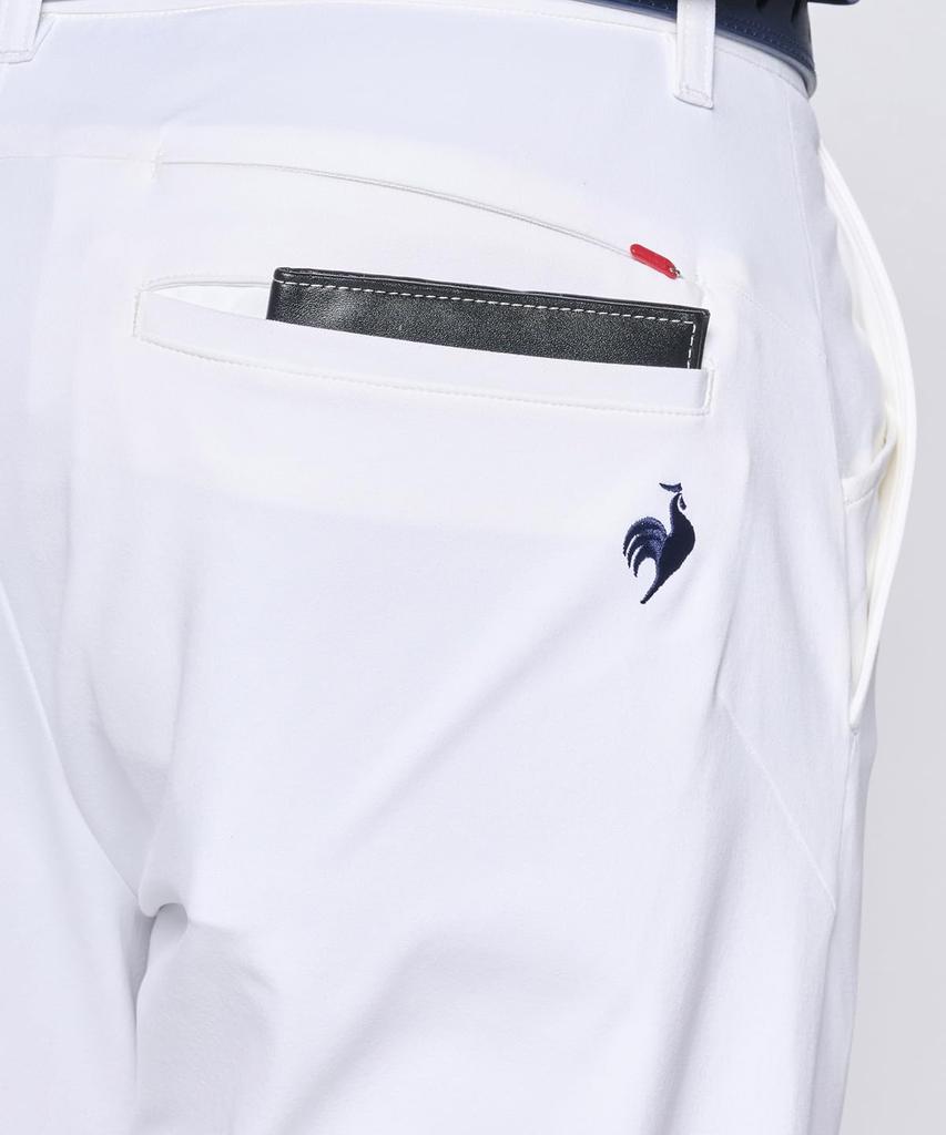 Coq Sportif Golf Cropped Sweat Quick UV Everyday WH00 [Le Golf] Брюки, Длина, Слаксы, Впитывающие, Сушка, Эластичность, Защита, Использование, Гольф, LG5SLP50M,