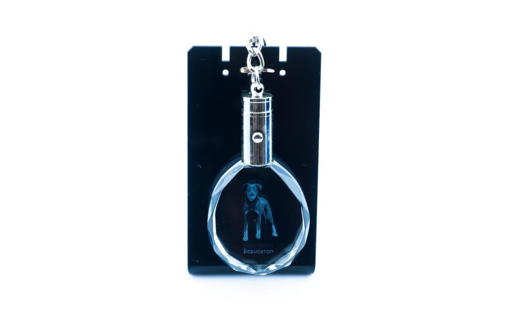 Berger de Beauce, Beauceron, Beauce Sheep Dog - подвеска с фотографией собаки, хрустальный брелок в подарочной коробке, уникальный подарок от Art-Dog