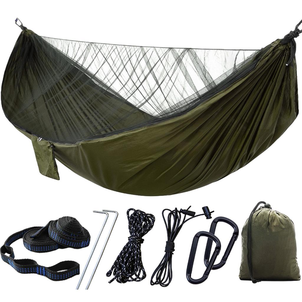 Дорожные походные гамаки Портативные гамаки Уличный легкий двойной нейлоновый походный гамак Походные аксессуары для улицы