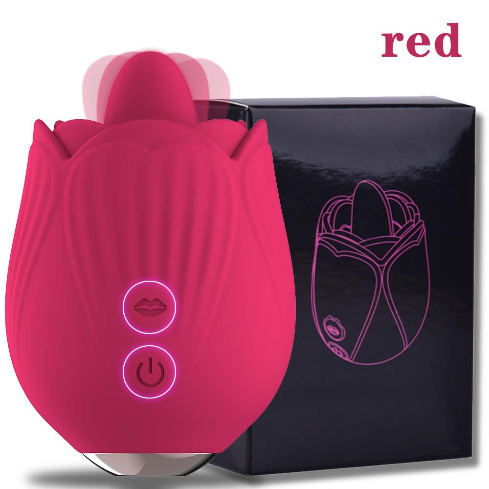 Rose Shape Vagina Sucking Vibrator G-spot Masturbation Nipple Sucker Oral Licking Clitoris Stimulation Sex Toys for Women