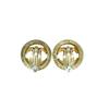 CHANEL Vintage large 94P COCO Mark Earring metal gold Women Used