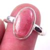 Natural Rhodochrosite Gemstone Handmade 925 Solid Sterling Silver Ring S.10 G7S40
