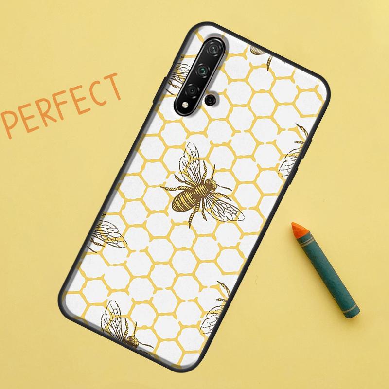 Медовый Пчелиный Для Huawei Nova 8i 11i 12i 12s Y73 Y72 Y61 Y91 Y90 Y70 Y60 9 10 SE P30 P40 Lite P60 Pro Чехол
