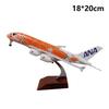 20Cm Air Japan Ana Airlines Airplane With Landing Gear Model Toy Cartoon Sea Turtle Airbus A380 Airways Alloy Diecast Airplane