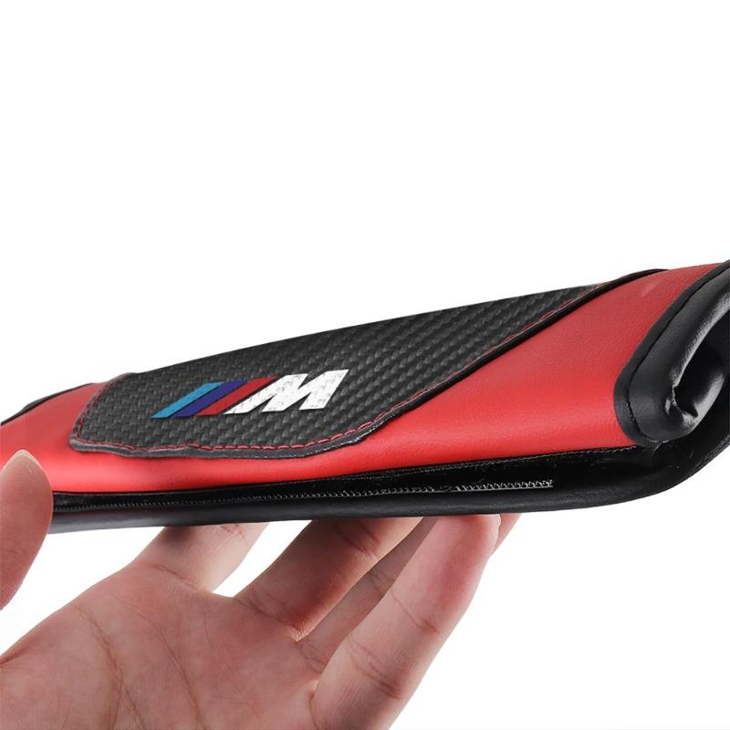 2 шт. Универсальная накладка на ремень безопасности автомобиля, регулируемая накладка на ремень безопасности, накладки на плечевые ремни для BMW M M1 M2 M3 M4, автоаксессуары