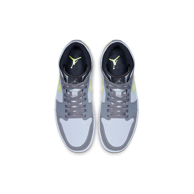 Jordan 1 Mid Gunsmoke Volt 554724-072