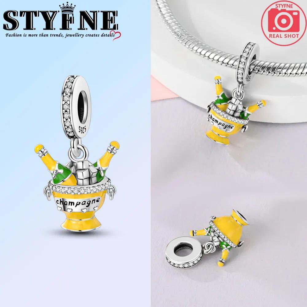 Изысканные модные медного цвета шармы-подвески в виде Санта-Клауса, рождественской елки, лося, оленя, бусины, подходят для оригинальных браслетов, рождественские украшения своими руками