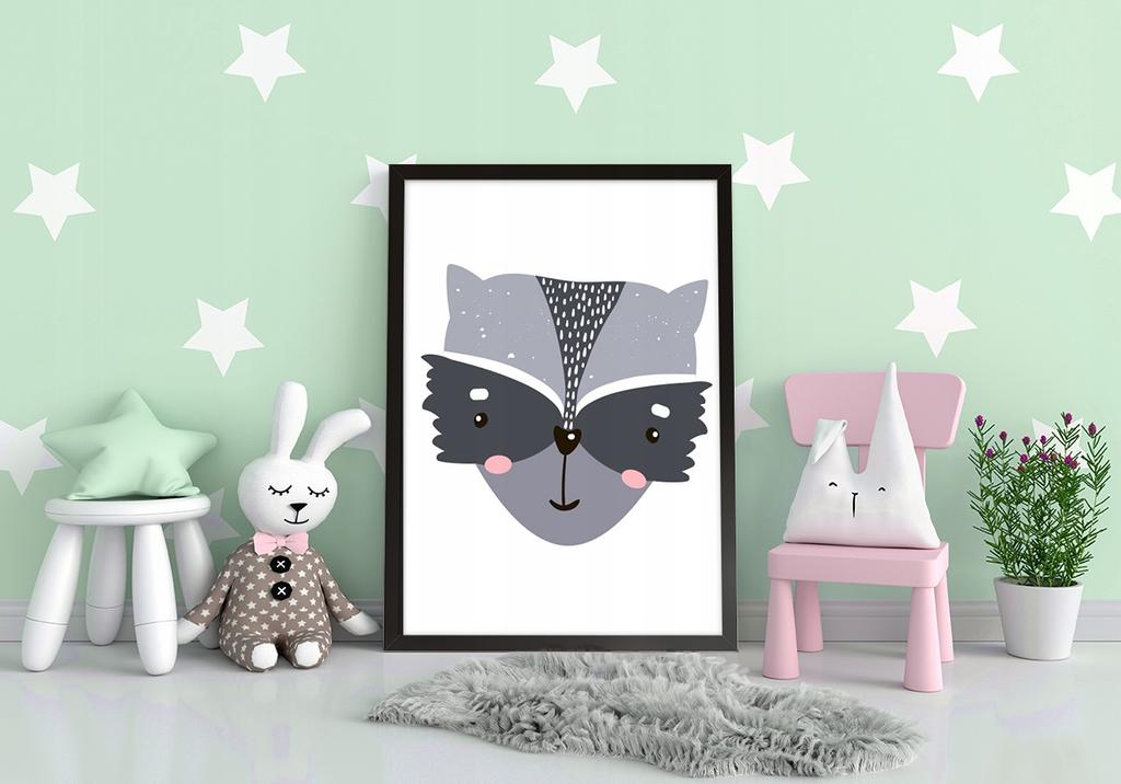 Obraz plakat w ramie a4 cm kot pd264