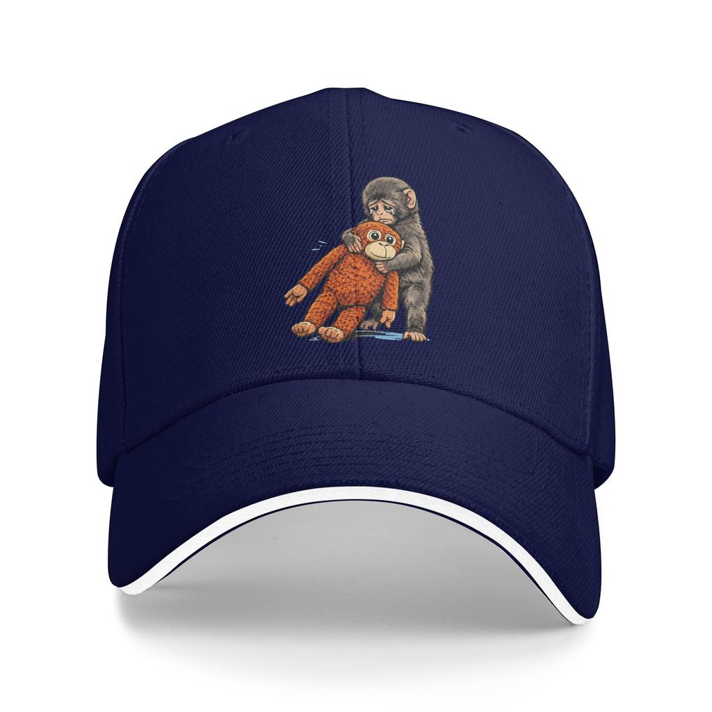 Летняя Punch the Monkey Япония Макак Грустный Обезьяна и Его Игрушка Бейсболка Уличная Стильная Солнце Тракер Кепка Горячая Распродажа Бейсболки