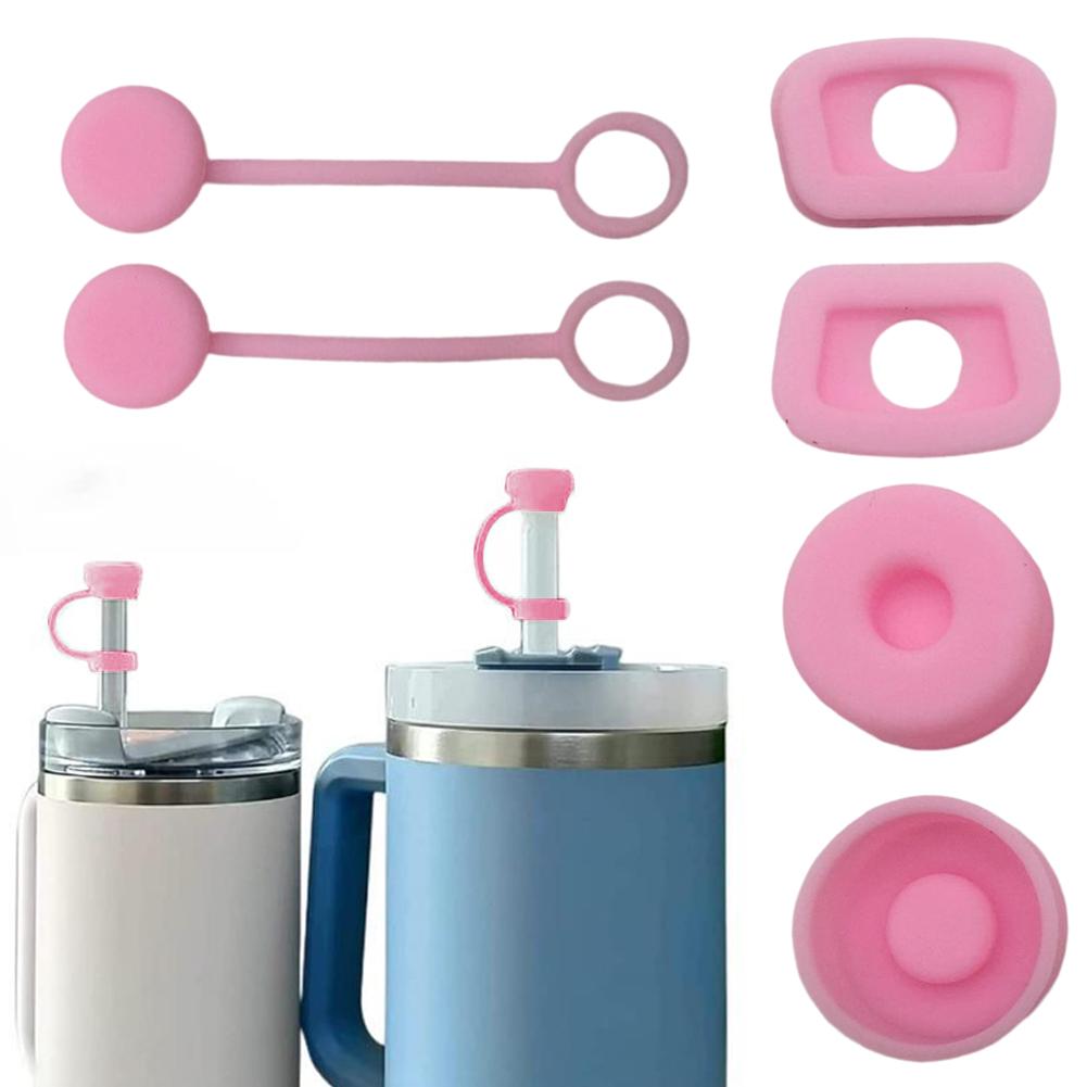 1-8Set Silicone Spill Proof Stopper for Stanley Cup 30oz/40oz 1.0 Tumbler Accessories Water Bottle Straw Cover Cap Spill Stopper