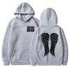 2025 New Fashionable and Interesting Wing Printed Crow Men's and Women's Casual Autumn/Winter Outdoor Sports Hoodie