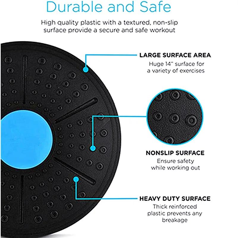 Новейшая балансировочная доска для йоги, стабилизирующие диски, круглые пластины, тренажер для фитнеса, спортивной талии, фитнес-балансировочная доска, 1 шт.