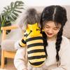 Hooded Bee Costume Sweater Small Dogs Cats Pet Clothing Soft Fleece Outfit