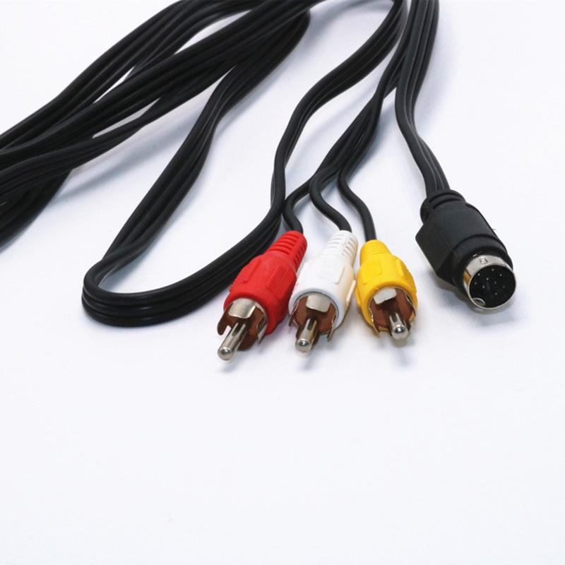 Видеокабель Inspur Universal Set-top Box: 9-контактный кабель S-Video к 3 RCA AV-кабелю