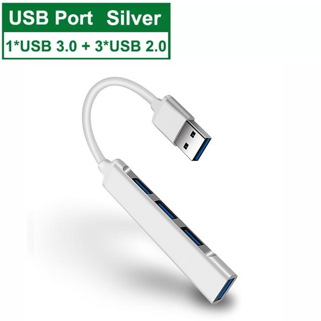 4-в-1 USB 3.0 HUB USB HUB док-станции Type C 3.1 Multi USB Splitter адаптер OTG для ноутбуков ПК аксессуары Macbook Pro