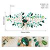 Green Crystal Tiara Flower Leaf Headbands Bridal Clips Crystal Hair Combs Rhinestone Hair Comb