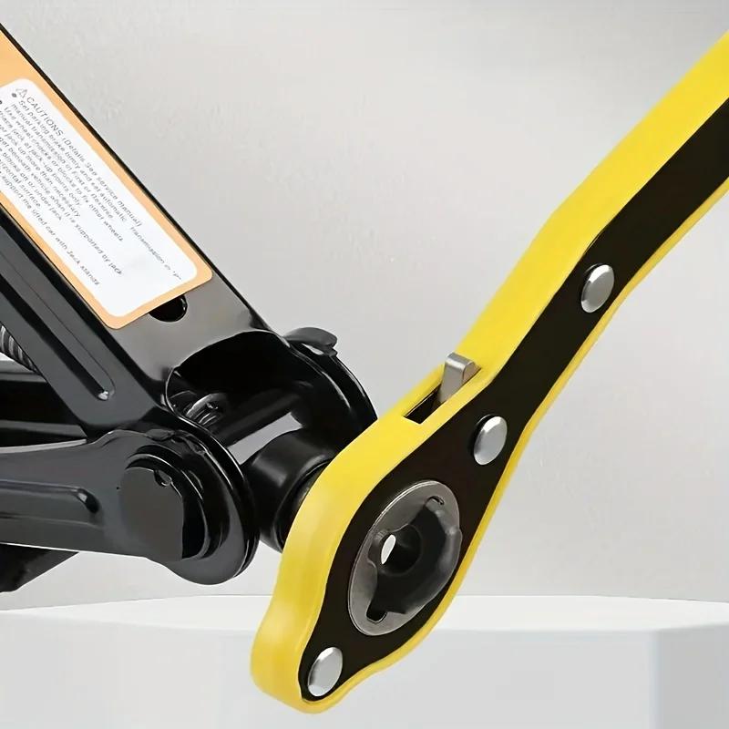 1 Комплект 1 Тонна Складной Автомобильный Домкрат Ручной Горизонтальный Тип 1 Тонна Автомобильный Домкрат Инструмент для Ремонта Автомобильных Шин