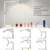 Overseas Spot 25 Inch Half Moon Nail Photography Ring Light UV Led Nail Lamp with Phone Holder Table Lamps for Nail Lash Table