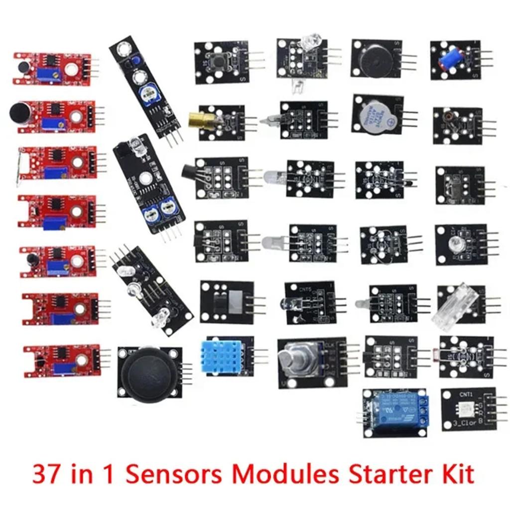 45 в 1 Модули датчиков 16 видов Стартовый набор для Arduino Raspberry Pi, лучше, чем 37 в 1 с коробкой DIY UNO R3 MEGA2560