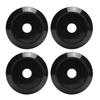 64мм 4 шт. Колпак ступицы центра колеса автомобиля, нержавеющий, черный, крышка ступицы обода шины, универсальный для автомобиля