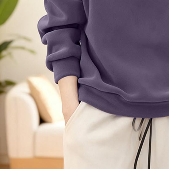 Женские флисовые толстовки с длинным рукавом на пуговицах, пуловер, повседневный топ со стойкой, теплые наряды на осень-зиму