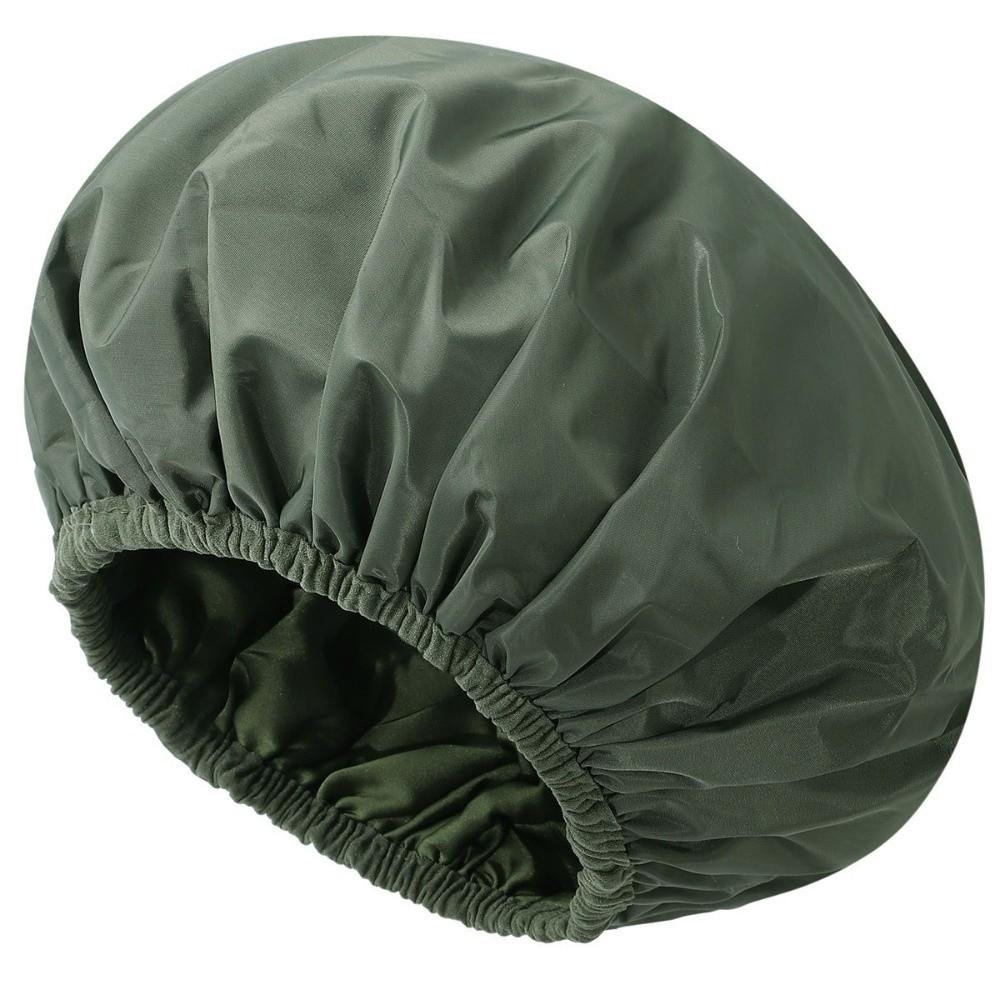 Waterproof Bath Cap Satin Lined Shower Bonnet New Bathing Hair Cover Salon Use