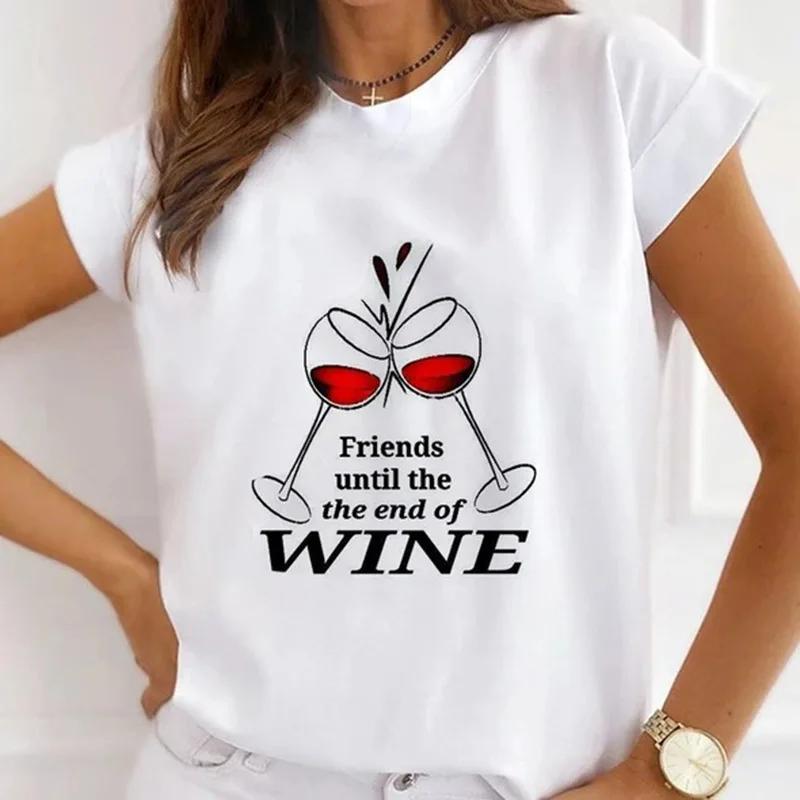 Festival Christmas Printed Short Sleeved Casual Womens Tshirt Crewneck Tops Kawaii Fashion Women TShirt Clothes Harajuku