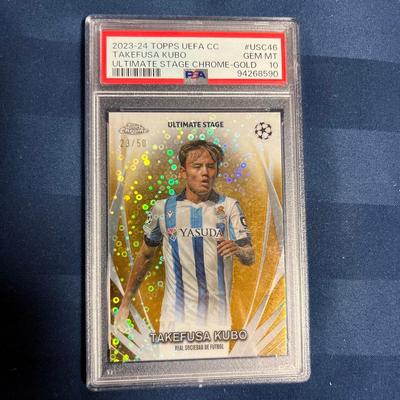 Used Price reduction!TOPPS Kubo Takefusa Kubo PSA10 Limited To 50 Pieces