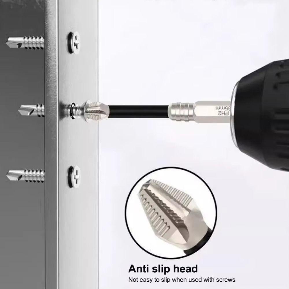 K5 Нескользящая ударная крестовая бита S2 сплав крестовая сверлильная бита портативная бита-драйвер