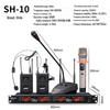 Shile SH10U 4-канальная беспроводная UHF система конференц-микрофонов, штекер CN (адаптер в комплекте)