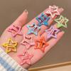 10pcs Colorful Star BB Hair Clips Y2K Women Grils Cute Metal Star Hairpin Side Barrettes Hair Grip Headwear Hair Accessories