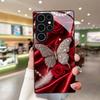 Закаленное стекло для телефона с узором из жемчужной розы и пера, подходит для Samsung Galaxy S26 S25 S24 S22 S21 S20 FE/Ultra/Plus