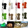 5M Camping Rope Tent Adjustable Rope Fastener Fixed Buckle  Hangers Lights Outdoor Guy Lines Reflective Camping Awning Wind Rope
