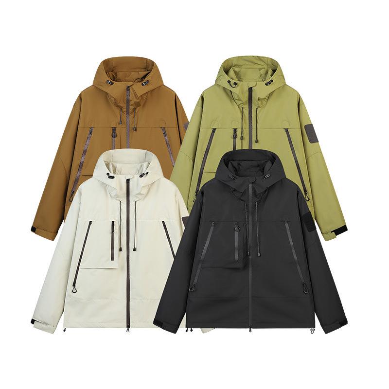 Men's and Women's Same Spring and Autumn Trend Outdoor Mountaineering Waterproof Sports Loose Couple Jacket