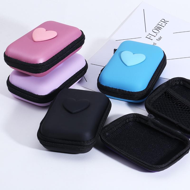 Multi-Color EVA Hard Storage Box Travel Zipper Bag Shockproof Outdoor Tools Bag For Earphone Storage Case Accessories