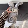 3D Милые Зайчьи Ушки Теплый Пушистый Плюшевый Чехол-Зайчик Для Телефона iPhone 17 Air 16 15 14 13 12 11 Pro Max XS XR X Plus Ударопрочный Чехол