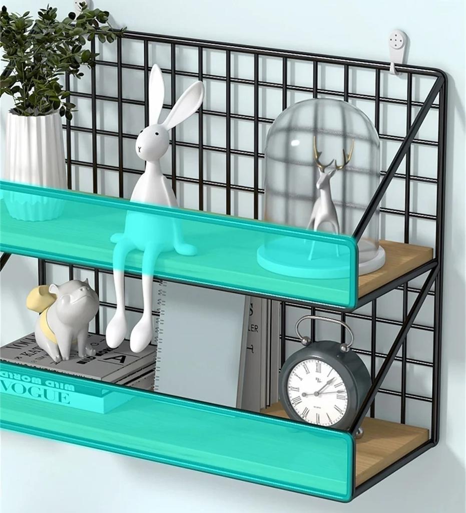 Настенные полки без сверления, деревянная подвесная полка для гостиной, спальни, корзина для хранения, настенные украшения, стойки-органайзеры