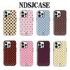 Роскошный корейский цветной чехол Clmj Ins с точками для iPhone 17 17e 16e 16 15 14 13 12 XR XSMAX Air Pro Max Plus Двухслойный