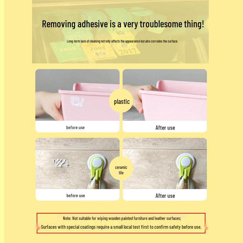 Мощные многофункциональные салфетки для удаления клея для стекла, автомобилей, кухонь и полов