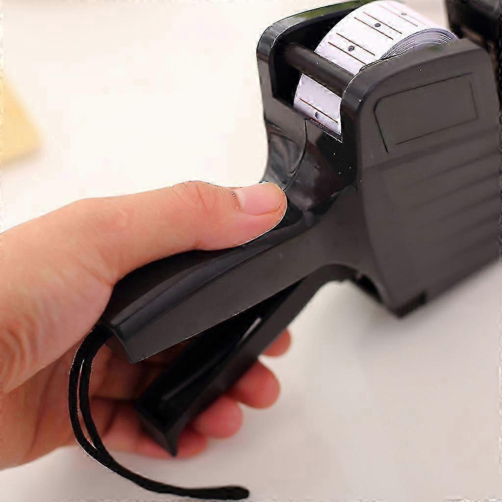 2025 8 Digits Price Tag Gun Labeler Labeller with Red Lines Label Paper for Retail Store Pricing Display Tool