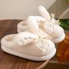 Fashion 2024 Cute Rabbit Cotton Slippers Female Winter Home Fairy Princess Plush Warm Thick Bottom Close Toe Slippers Cotton Shoes