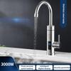 3000 Вт Интеллектуальный Цифровой Дисплей Мгновенный Водонагреватель Бытовой Кухонный Электрический Кран из Нержавеющей Стали