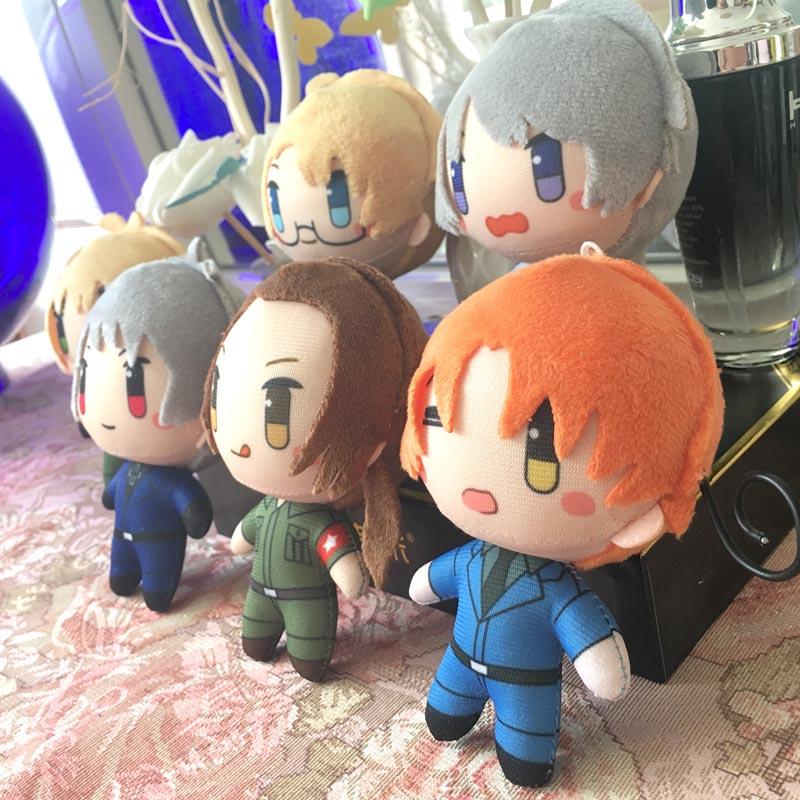 Миниатюрная плюшевая кукла-подвеска Альфред Ф. из аниме Hetalia Axis Powers, 10 см.. Плюшевая игрушка Косплей Артура Киркленда Джонса