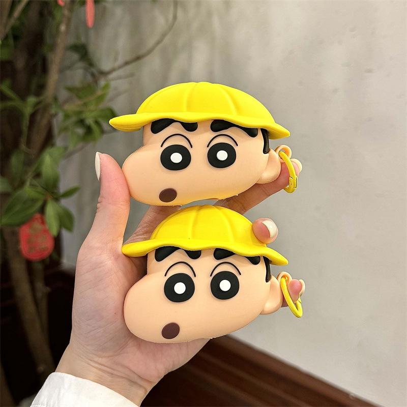 Cute yellow hat Xiaoxin AirPods Pro protective case, Apple 1/1/Pro 1st generation Bluetooth earphones, silicone soft case