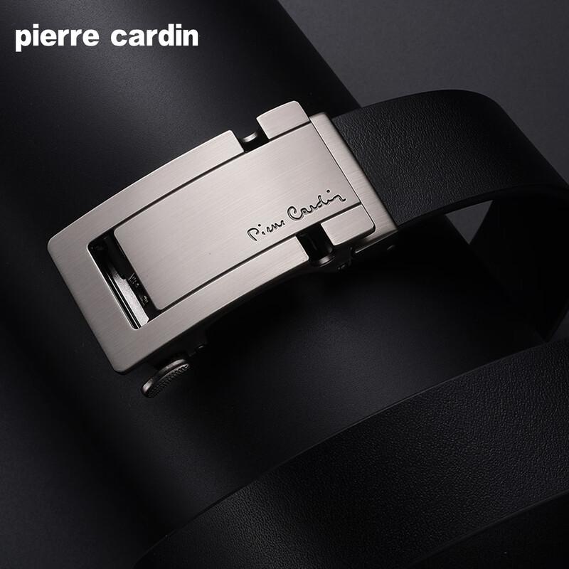Pierre Cardin Мужской ремень из натуральной кожи с автоматической пряжкой